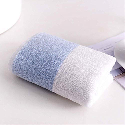 Baumwollhandtücher, Langsamtige Baumwollhandtücher Eingedickt Absorbierwasser Weiches Haushaltsgesicht Handtuch Hand Handtuch Erwachsene Kinder Kleines Handtuch Anti-Fading Handtuch Blau, GYDHJSSJ, von GYDHJSSJ