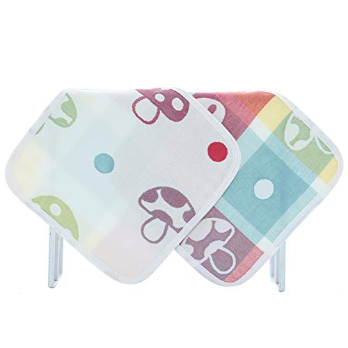 Baumwolltuch, 5 Handtücher, Quadratisches Handtuch Gauze Kindertaschentuch Kinder Kleines Quadratisches Baby Weiche Absorbierende Handtuch Stil 11, GYDHJSSJ, Der Style 5 von GYDHJSSJ