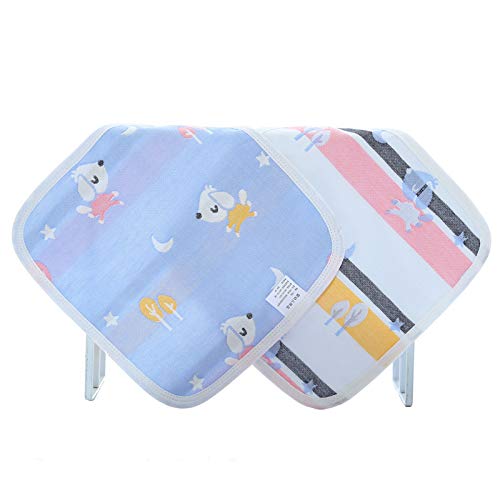 Baumwolltuch, 5 Handtücher, Quadratisches Handtuch Gauze Kindertaschentuch Kinder Kleines Quadratisches Baby Weiche Absorbierende Handtuch Stil 11, GYDHJSSJ, Der Style 8 von GYDHJSSJ