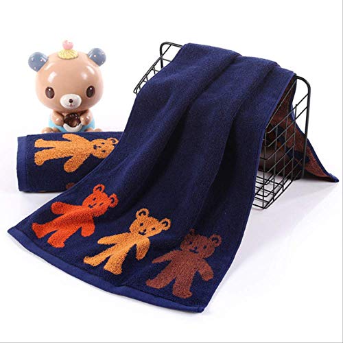 Handtuch-Set, 2 Baumwolltuch, Maple Leaf Muster Waschtuch Home Handtuch Badezimmer Paar Geschenk Weich und Absorbierend Blau, GYDHJSSJ, Blau von GYDHJSSJ