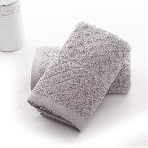 Handtuch-Set, 2 Baumwolltücher, Geschenk Arbeitsversicherung Haushalt Handtuch Soft Absorbent Atmungsaktive Kaffeefarbe, GYDHJSSJ, Grau von GYDHJSSJ