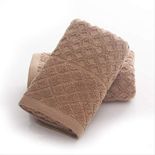 Handtuch-Set, 2 Baumwolltücher, Geschenk Arbeitsversicherung Haushalt Handtuch Soft Absorbent Atmungsaktive Kaffeefarbe, GYDHJSSJ, Kaffeefarbe von GYDHJSSJ