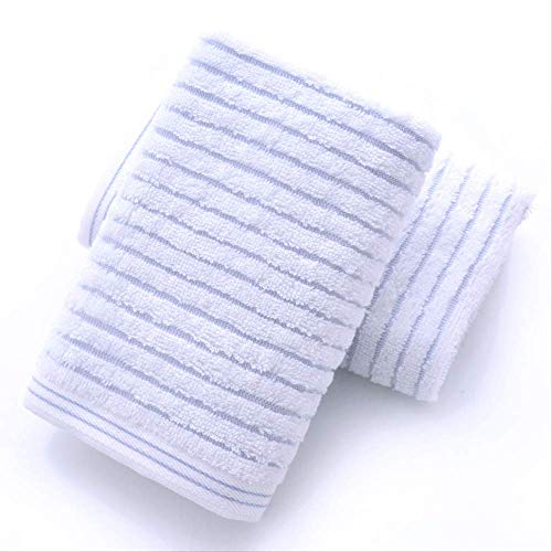 Handtuch-Set, 2 Baumwolltücher, Haushaltstücher Handtücher Badezimmer Pool Handtuch Erwachsene Wasserabsorption Weiches Hautfreies Haar Blau, GYDHJSSJ, Grau von GYDHJSSJ