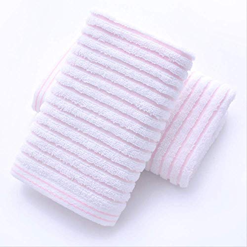 Handtuch-Set, 2 Baumwolltücher, Haushaltstücher Handtücher Badezimmer Pool Handtuch Erwachsene Wasserabsorption Weiches Hautfreies Haar Blau, GYDHJSSJ, Pink ist von GYDHJSSJ