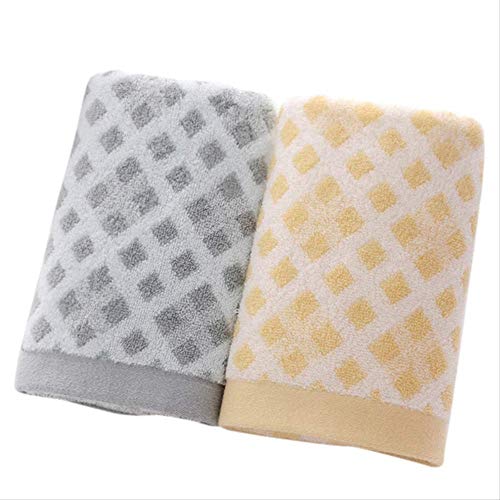 Handtuch-Set, 2 Pcs Handtuch-Set Ultra Soft Cotton Hoch Absorbierende Atmungsaktive Badezimmer-Handtuch Schnell Trocknen Waschlappen, GYDHJSSJ von GYDHJSSJ