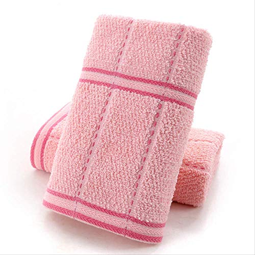 Handtuch-Set, 2Pcs Baumwolltuch, Badezimmer Pool Handtuch Spadre Handtuchschals Küche Sauber Soft Absorbent Antibakterielle Blau, GYDHJSSJ, Pink ist von GYDHJSSJ