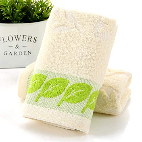 Handtuch-Set, 2Pcs Baumwolltuch, Geschenk Home Tägliche Notwendigkeiten Haushalt Handtuch Handtuch Handtuch Handtuch Handtuch Badezimmer Sporttuch Weiches Wasser Absorbierendes Handtuch Hellgrün, GY von GYDHJSSJ