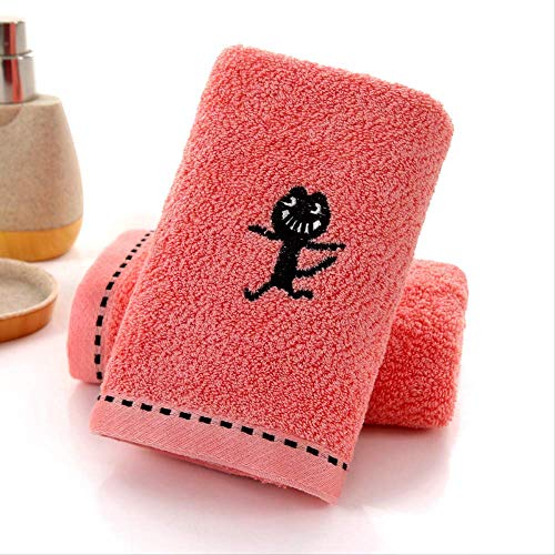 Handtuch-Set, 2Pcs Mikrofaser-Handtuch, Bamboo Fiber Soft Comfort Absorbwater Nicht Fallen Haare Familie Gesicht Handtuch Badezimmer Travel Handtuch Grün, GYDHJSSJ, Pink ist von GYDHJSSJ