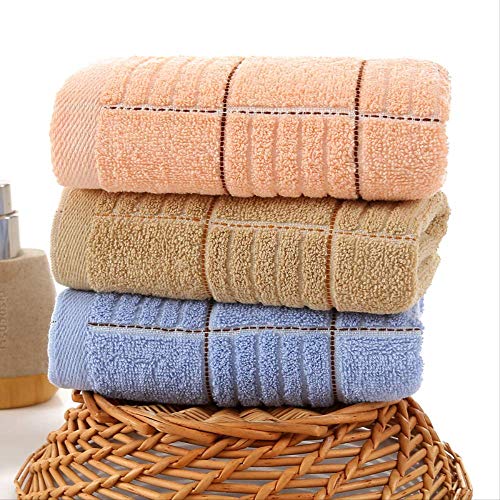 Handtuch-Set, 3Pcs Baumwolltuch, Haushalt Handtuch Badezimmer Handtuch Absorbieren Wasser Weich und Komfortabel Pool Travel Handtuch Anti-Fading-, GYDHJSSJ von GYDHJSSJ