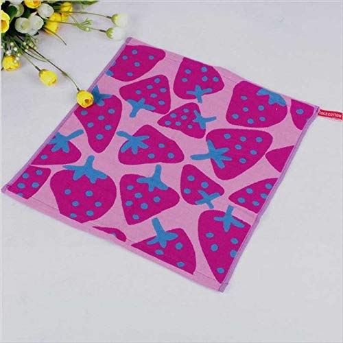 Handtuch-Set, 5 Baumwoll-Gesicht Handtuch, 35 * 40Cm Erdbeere Dicke Absorbierende Frucht Muster Hanging Hand Handtuch Rote Erdbeere, GYDHJSSJ, Rote Erdbeere von GYDHJSSJ