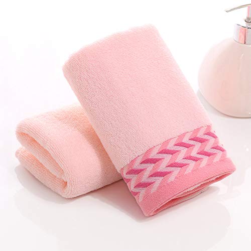 Handtuchset, 2 Baumwollhandtücher, Dickes Weiches Absorbierendes Handtuchgeschenk Haushalt Gesicht Handtuchtuch Erwachsener Blau, GYDHJSSJ, Pink ist von GYDHJSSJ