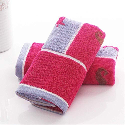 Handtuchset, 2 Baumwollhandtücher, Kinderhandtuch Verdickung Waschbar Absorbierend Weiches Haushaltsgesicht Handtuch Hand Handtuch Rot, GYDHJSSJ, rot von GYDHJSSJ