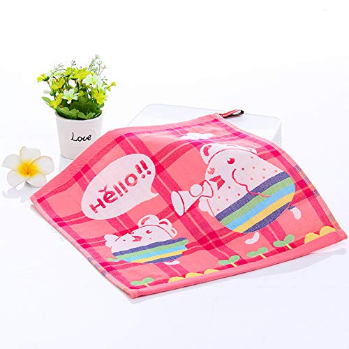Handtuchset, 2 Baumwollhandtücher, Quadratisches Handtuch Speichel Handtuch Kinder Handtuch Weich Absorbent Handtuch Giraffe Blau, GYDHJSSJ, Hühnerpulver von GYDHJSSJ