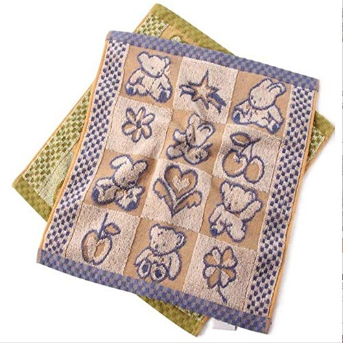Handtuchset, 2Pcs Baumwollhandtuch Absorbent Square Handtuch Anti-Dirty Quick Dry Handtuch Sport Badezimmer Handtuch Strand Handtuch Kinder Handtuch, GYDHJSSJ von GYDHJSSJ