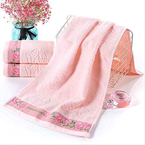 Handtuchset, 3 Baumwollhandtücher, Weiche und Komfortable Wasserabsorbierende Handtücher Quick Dry Quality Handtuch Satosbath Pool Handtuch Spadre Handtücher Pink, GYDHJSSJ, Pink ist von GYDHJSSJ