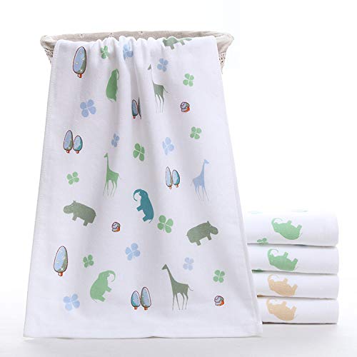 Handtücher, Niedliche Tierdrucke, Mehr Absorbierende, Atmungsaktive Geschenke, Haushaltsgesichtsgewebe, Handy, Weiches Hautfreundliches Pulver, GYDHJSSJ, Licht Grün von GYDHJSSJ