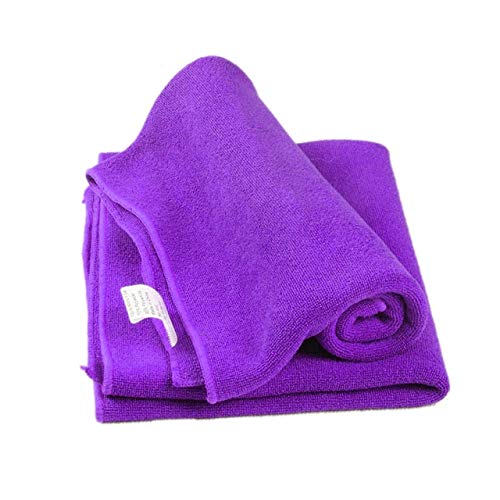 Handtücher Set, 2 Mikrofaser Handtuch, 22 * 22Cm Gesicht Haar Sauber Auto Handtuch Tuch Weich und Absorbierend Orange, GYDHJSSJ, Purpur von GYDHJSSJ
