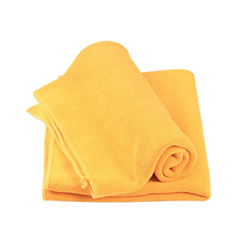 Handtücher Set, 2 Mikrofaser Handtuch, 22 * 22Cm Gesicht Haar Sauber Auto Handtuch Tuch Weich und Absorbierend Orange, GYDHJSSJ, orange von GYDHJSSJ
