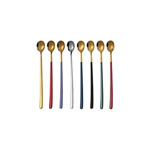 Ladle Löffel Edelstahl Mischen Löffel mit Langem Griff Tee Kaffee Mischen Löffel Dessert Barkeeper Löffel Bar Werkzeug Küchenzubehör (Zufällige 2Pcs), GYDHJSSJ, Random 2pcs Bearbeiten von GYDHJSSJ
