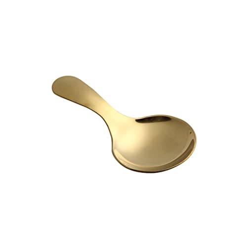 Ladle Löffel Löffel, Edelstahl Kurzgriff Runde Löffel Tee Kaffee Dessert Eis Löffel Geschirr Würzen Küchenzubehör (A), GYDHJSSJ, b von GYDHJSSJ