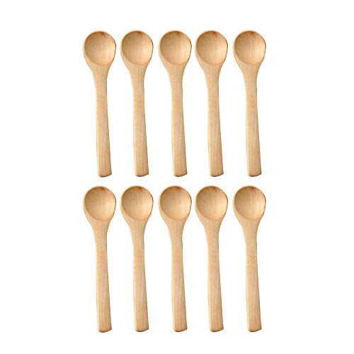 Ladle Spoon 10Pcs Holz Geschirr Löffel Küche Kochen Utensil Tool, Suppe Teelöffel Catering Tisch Dekoration Zubehör, GYDHJSSJ von GYDHJSSJ