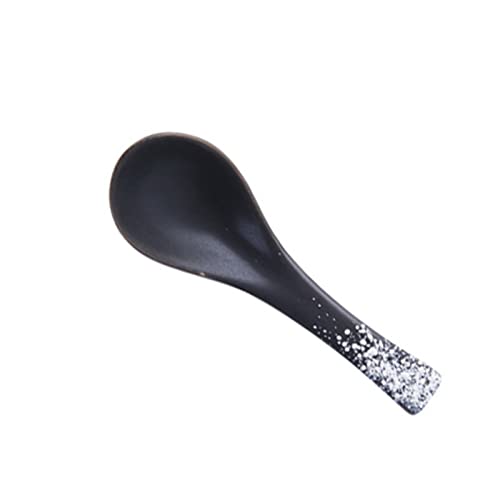 Ladle Spoon 2 Pcs Creative Ceramic Spoon Kitchen Cooking Utensil Healthy Retro Style Tool Soup Teelöffel Catering für Kicthen (2 Stück B), GYDHJSSJ, 2 B-Seiten von GYDHJSSJ