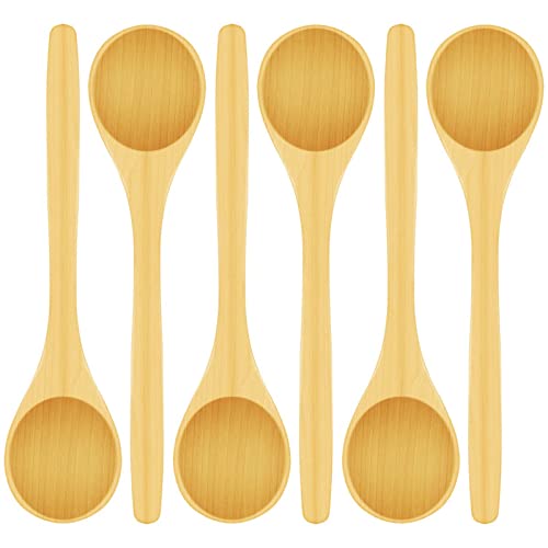 Ladle Spoon 6Pcs Holz Kleiner Löffel Kaffee Tee Rührlöffel Dessert Suppe Besteck Condiment Teelöffel Küche Werkzeuge Geschirr Geschirr Geschirr Geschirr, GYDHJSSJ von GYDHJSSJ
