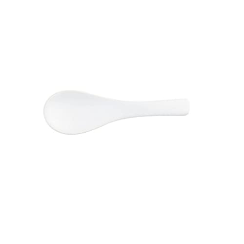 Ladle Spoon Ceramic Soup Spoon Tableware Eating Spoon Creative Spoons Kitchen Cooking Utensil Tool Teelöffel Catering für Kicthen (Grau), GYDHJSSJ, weiß von GYDHJSSJ