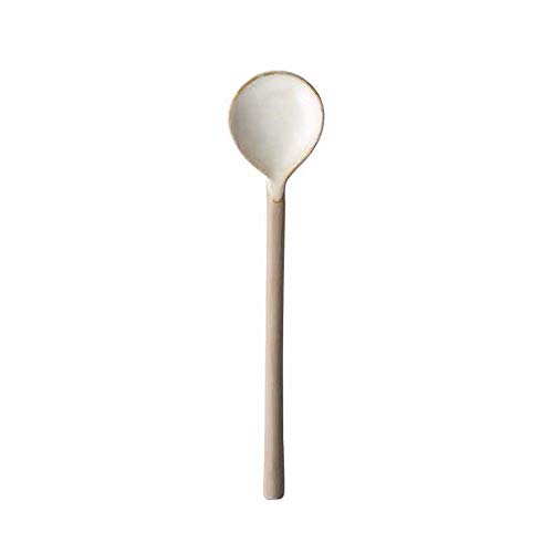 Ladle Spoon Coffee Spoon Literary Retro Joghurt Milk Stirring Ceramic Spoon Tea Spoon (Deutsche Übersetzung), GYDHJSSJ von GYDHJSSJ