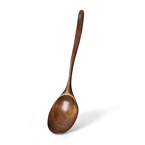Ladle Spoon Küche Holz Löffel Stil Utensil Tools Suppe Löffel Teelöffel Lange Griff Esslöffel Holz Tee Honig Kaffee Löffel Geschirr, GYDHJSSJ von GYDHJSSJ