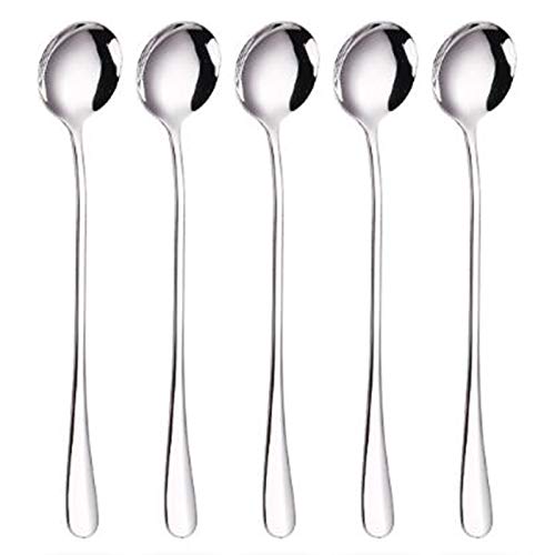 Ladle Spoon Long Handle Stainless Steel Coffee Spoon, Cold Drink Ice Cream Tea Spoon, Home Table Spoon Set (Deutsche Übersetzung), GYDHJSSJ von GYDHJSSJ