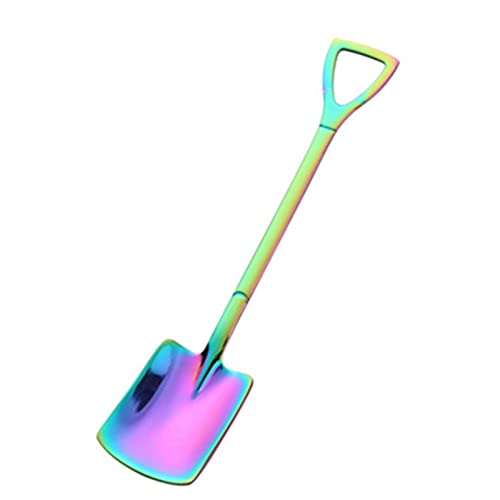 Tea Spoons Edelstahl Kaffeelöffel Retro Schaufel Eislöffel Kreative Tee-Löffel Geschirr Küche Set Bunt, GYDHJSSJ von GYDHJSSJ