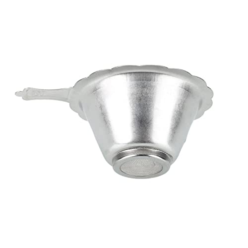 Tea Strainer Tea Strainer Double Layer Fine Mesh Filter Sieb Edelstahl Spitze Tee Drain Küche Tee Infusers Utensilien, GYDHJSSJ, silver von GYDHJSSJ