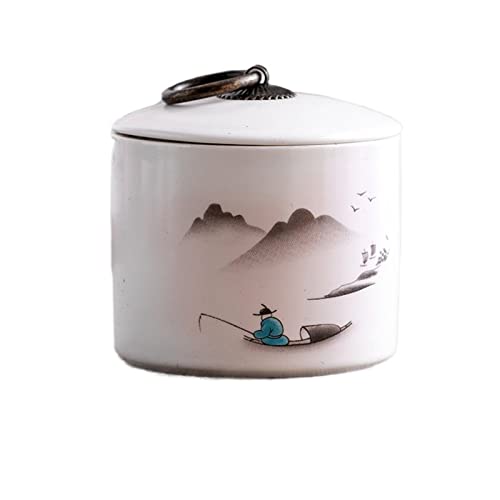 Tee Kaffee Zucker Kanister Tee Caddy Keramik Kleine Airtight Haushalt Tragbare Speichertank mit Deckel Creative Tee Caddy, GYDHJSSJ Tee Kaffee Zucker Kanister Tee Caddy Keramik Kleine Airtight Haushalt Tragbare Speichertank mit Deckel Creative Tee Caddy, GYDHJSSJ von GYDHJSSJ