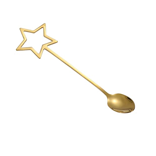 Teelöffel Edelstahl Creative Coffee Spoon Coffeeware Teelöffel Eis Dessert Löffel Küche Zubehör Schönes Geschirr, GYDHJSSJ von GYDHJSSJ