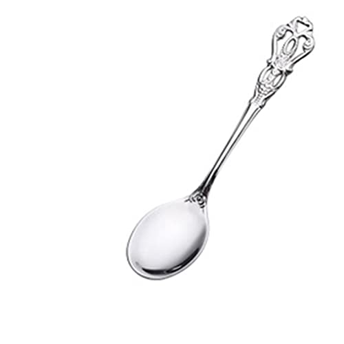 Teelöffel Gold Löffel Gabel Besteck Set Edelstahl Luxus Kaffee Snacks Obst Dessert Löffel Gabel Küchenwerkzeug, GYDHJSSJ von GYDHJSSJ