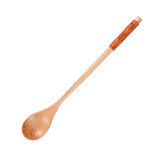 Teelöffel Holzlöffel Große Lange Handlöffel Löffel Holz Reis Suppe Dessert Löffel Coffer Tee Mischen Geschirr, GYDHJSSJ von GYDHJSSJ