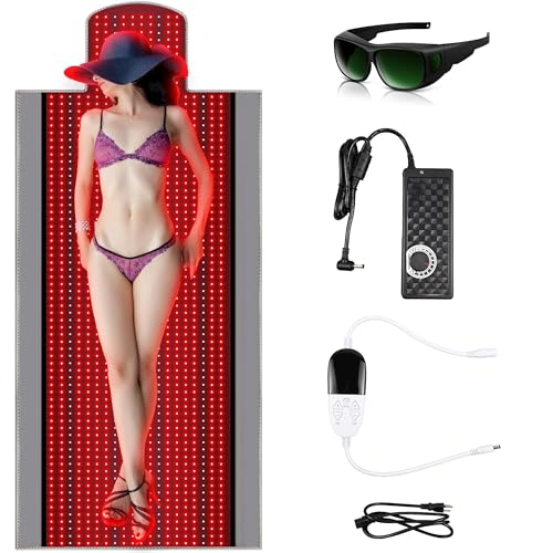 GYDUHYE 1370 Stück LED 660 nm rote Lig-Ht Ther-Apy Matte 850 nm nahe Infrarot entworfen für den gesamten Körper The-Rapy Multifunktions-Controller einfach zu bedienendes humanisiertes Design GYDUHYE 1370 Stück LED 660 nm rote Lig-Ht Ther-Apy Matte 850 nm nahe Infrarot entworfen für den gesamten Körper The-Rapy Multifunktions-Controller einfach zu bedienendes humanisiertes Design von GYDUHYE