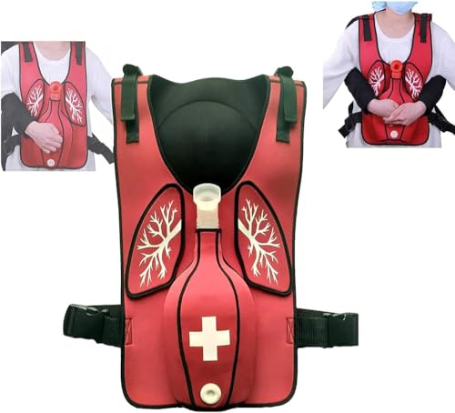 GYDUHYE Anti Choking Obstruction Trainer Vest Airway Obstruction Simulation Training Wearing Vest with Back Shot, Adjustable Shoulder Straps and Waist Belt, Intuitive Operation, for First Responder GYDUHYE Anti Choking Obstruction Trainer Vest Airway Obstruction Simulation Training Wearing Vest with Back Shot, Adjustable Shoulder Straps and Waist Belt, Intuitive Operation, for First Responder von GYDUHYE