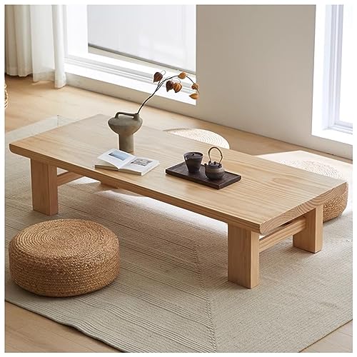 GYDUHYE Japanischer Bodentisch Tatami Tisch Bodentische Niedriger Tisch Zum Sitzen Auf Dem Boden Meditation Und Tee Altar Multifunktionaler Niedriger Tisch von GYDUHYE