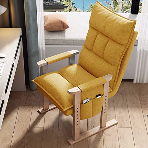 GYDUHYE Lazy Chair Indoor, Loungesessel Wohnzimmer, moderner Akzentstuhl, gepolsterter einzelner Stahlrahmen, Freizeit-Sofa-Stuhl mit Armlehnen und zwei Seitentaschen, für Erwachsene, Schlafzimmer, von GYDUHYE