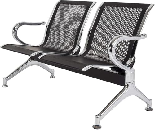 GYDUHYE Wartezimmerstühle Bürostühle mit Armlehnen Flughafen Rezeption Stühle 2-3 Sitze Büro Sofa Rezeption Sofas (Größe: 3-Seat) von GYDUHYE
