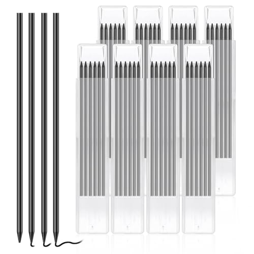 GYHWOFUL 48 Stück Bleistiftminen, Zimmermannsbleistift, 2.8 mm Bleistift Ersatz, Wasserdicht & Solide Tieflochmarker Bleistifts, Ersatzminen Architekt Zeichnen, Minen Konstruktion Bleistifts Ersatz von GYHWOFUL