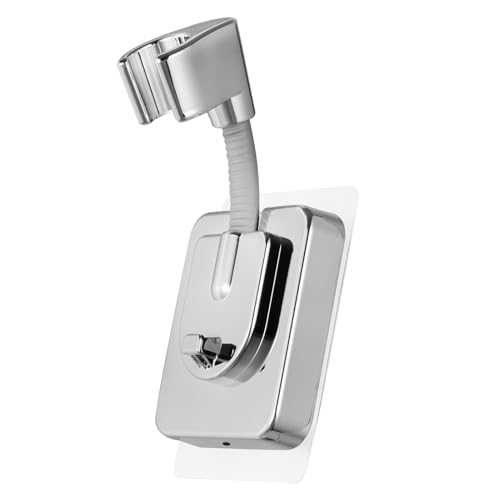 Handbrausehalter, 360° drehbar, verstellbar, großes Klebepad, Wandhalterung, Duschstabhalter (1 Stück) von GYJZZW