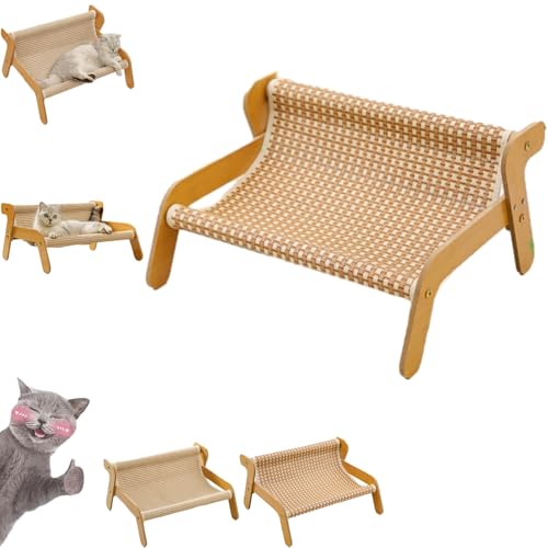 Katzenkratzcouch, modernes Kätzchen-Kratz-Lounge-Sofa mit Wellpappe, Möbelschutz für Indoor-Katzen, wendbares Design, Katzenbett und Spielplatz (B) von GYJZZW