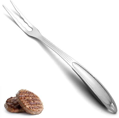 Robuste Fleischgabel aus Edelstahl, mit hitzebeständigem Griff, leicht zu reinigen (1 Stück) von GYJZZW