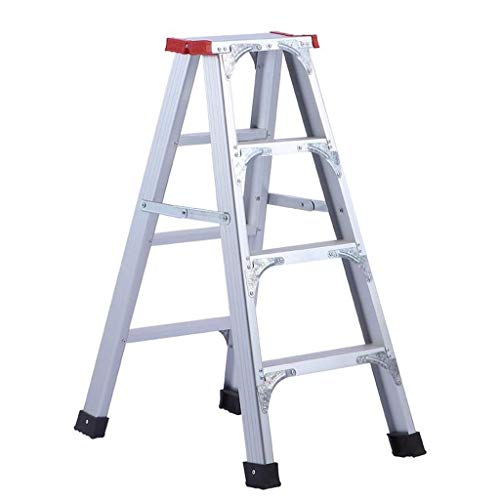 GYKOZY 4-Stufen-/5-Stufen-Leiter, robuste Aluminiumleiter, A-Typ-Haushaltsarbeitsplattform mit rutschfesten Füßen GYKOZY 4-Stufen-/5-Stufen-Leiter, robuste Aluminiumleiter, A-Typ-Haushaltsarbeitsplattform mit rutschfesten Füßen von GYKOZY