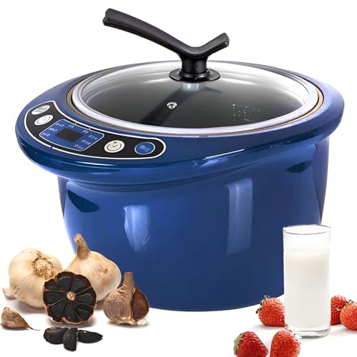 GYKOZY 6 L Automatische Fermentermaschine für schwarzen Knoblauch, Intelligente Joghurtmaschine für schwarzen Knoblauch Pot Natto Maker mit 3-stufigem Knoblauchrack von GYKOZY