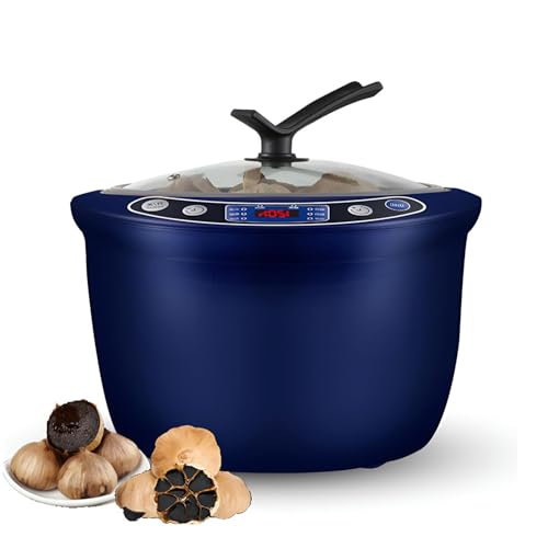 GYKOZY Schwarzer Knoblauch-Fermenter-Maschine, elektrischer schwarzer Knoblauch-Fermenter, 6-l-Multifunktionstopf mit intelligentem Bedienfeld 3-lagiges Knoblauchregal von GYKOZY