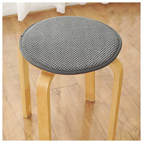 GYL-JL 2er Pack Runde Hockerauflage Barhockerbezüge Kinder Weiches Sitzkissen Stuhlkissen Bar Hoher Hocker Stuhlauflage (Color : Dark Gray, Size : 30cm) von GYL-JL